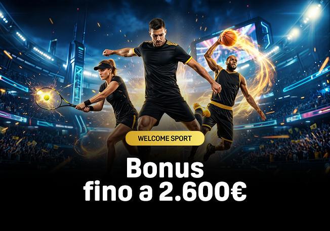 Welcome Sport — Fino a 250€ in Real Bonus